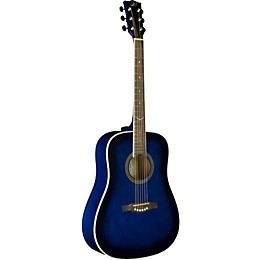 EKO NXT Series Dreadnought Acoustic Guitar Blue Sunburst