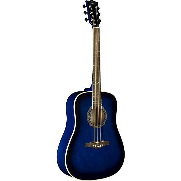 EKO NXT Series Dreadnought Acoustic Guitar Blue Sunburst