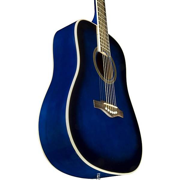 EKO NXT Series Dreadnought Acoustic Guitar Blue Sunburst