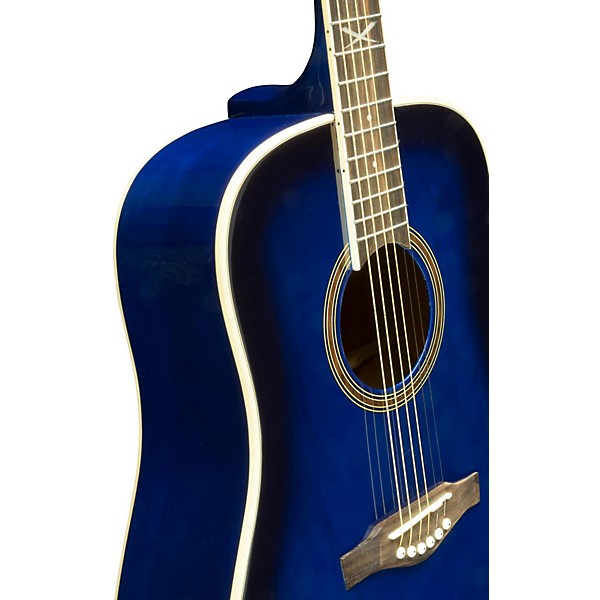 EKO NXT Series Dreadnought Acoustic Guitar Blue Sunburst