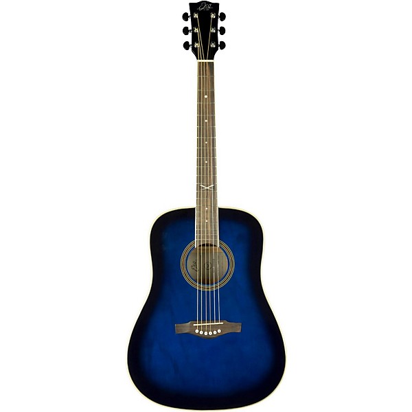 EKO NXT Series Dreadnought Acoustic Guitar Blue Sunburst