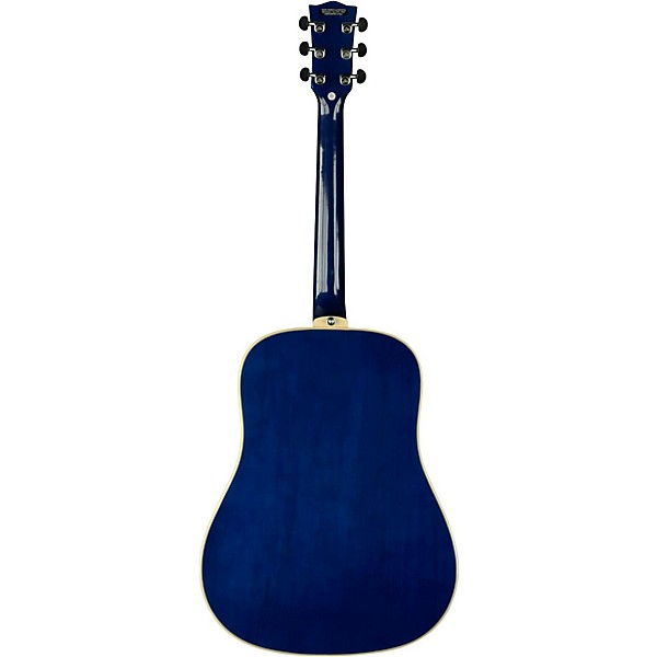 EKO NXT Series Dreadnought Acoustic Guitar Blue Sunburst