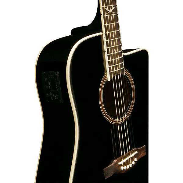 Open Box EKO NXT Series Cutaway Dreadnought Acoustic-Electric Guitar Level 1 Black