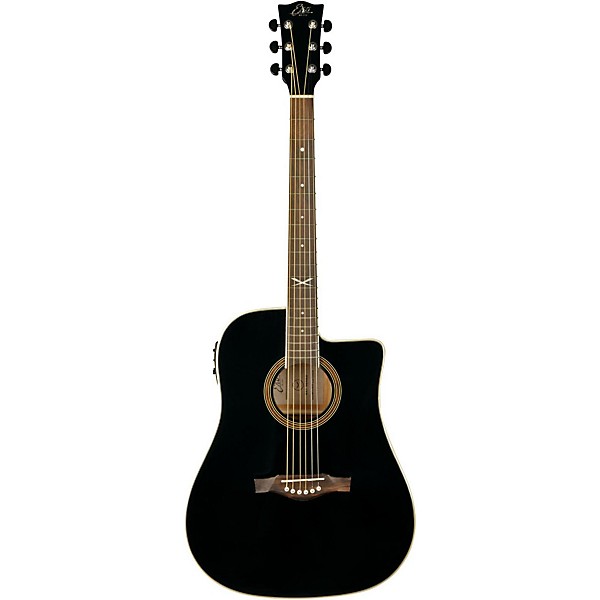 Open Box EKO NXT Series Cutaway Dreadnought Acoustic-Electric Guitar Level 1 Black