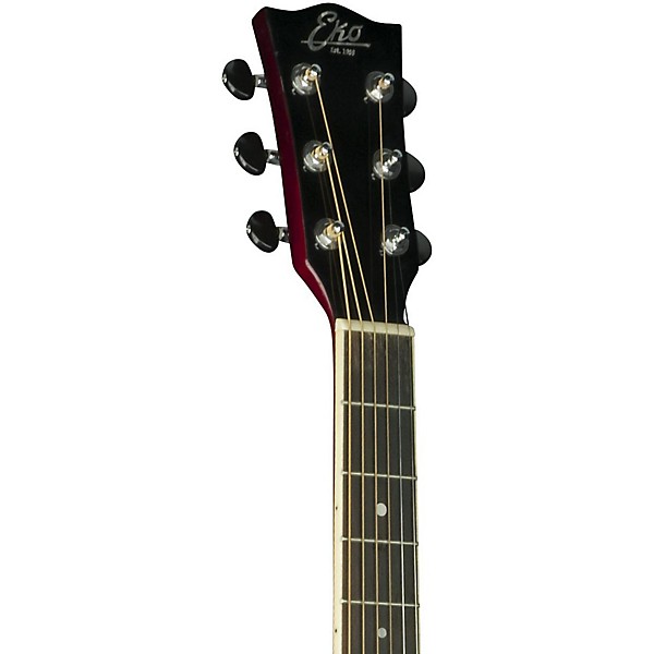 Open Box EKO NXT Series Auditorium Acoustic Guitar Level 2 Black 190839305688