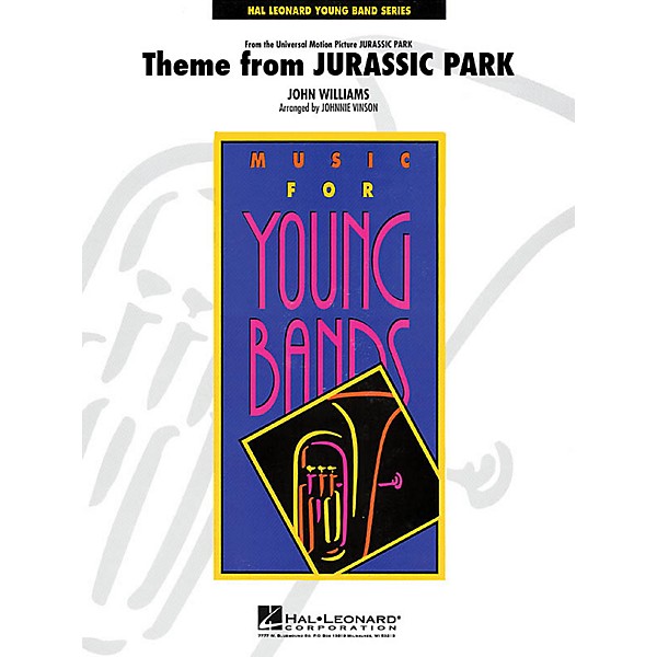 Hal Leonard Jurassic Park (Main Theme) - Young Concert Band Series Level 3 arranged by Johnnie Vinson