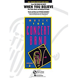 Cherry Lane When You Believe (from The Prince of Egypt) - Young Concert Band Series Level 3 arranged by