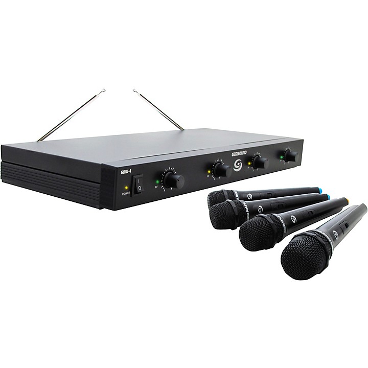 Gem Sound GMW 4 Quad Channel Wireless Mic System EF Guitar Center