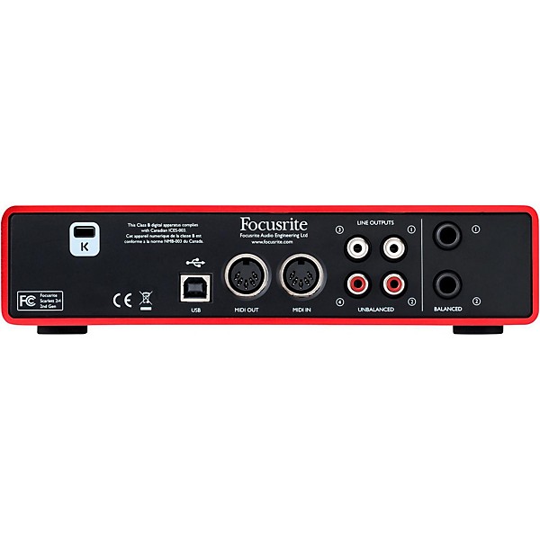 Focusrite Scarlett 2i4 Recording Package with Sterling ST59 and M-Audio BX5 Pair