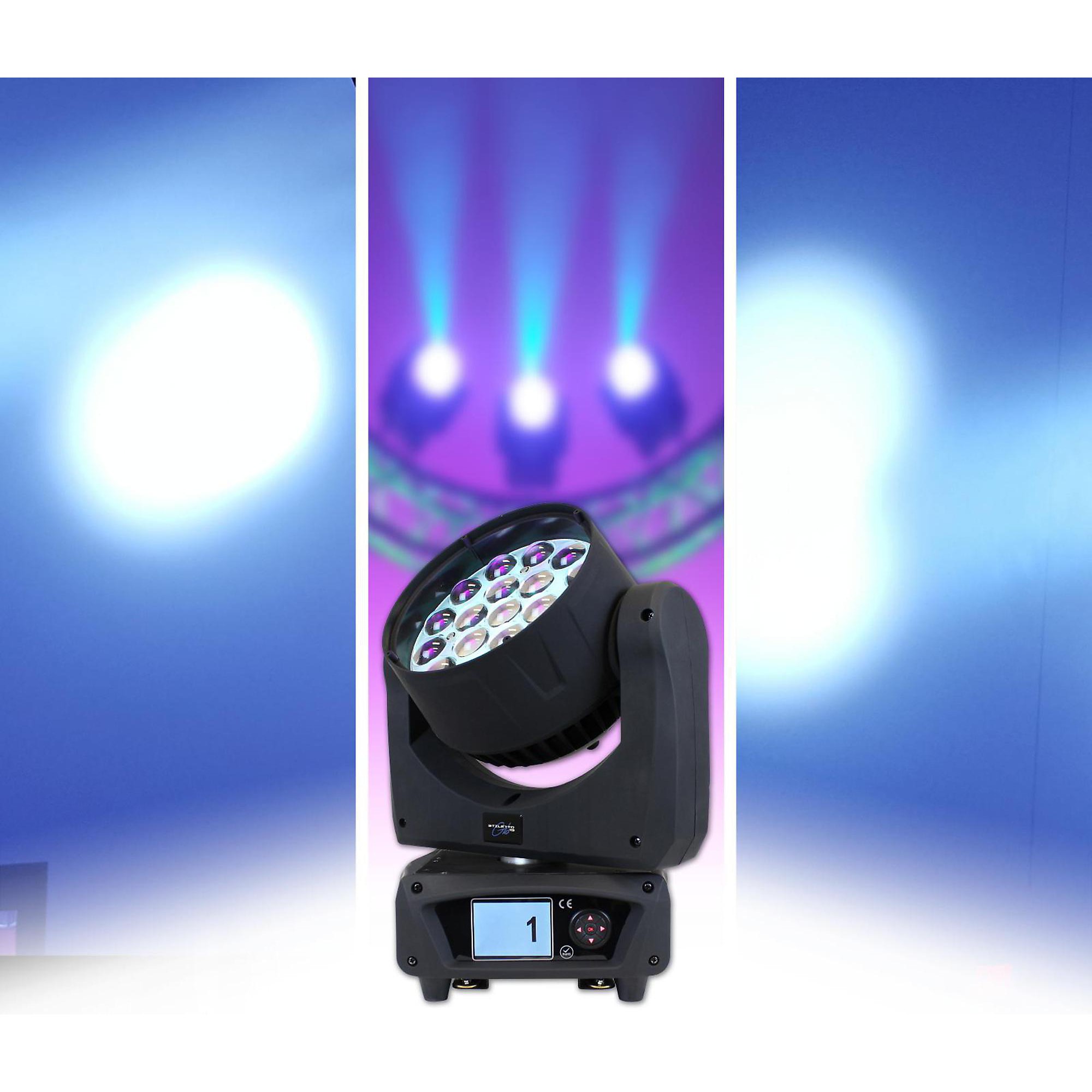 Open Box Blizzard Stiletto GLO19 RGBW LED Moving Head Regular
