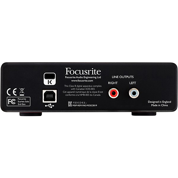 Focusrite Scarlett Solo Recording Package with MXL 4000 and M