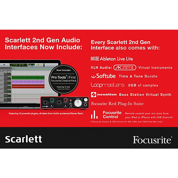 Focusrite Scarlett Solo Recording Package with MXL 4000 and M