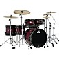 DW Collector's Series Purpleheart 7-Piece Lacquer Specialty Shell Pack Natural to Black Burst With Black Nickel Hardware thumbnail