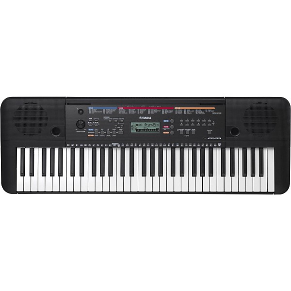 Open Box Yamaha PSR-E263 61-Key Portable Keyboard Level 2 Black 190839866301