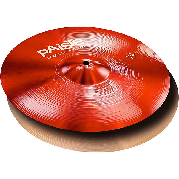 Paiste Colorsound 900 Hi Hat Cymbal Red 14 in. Top