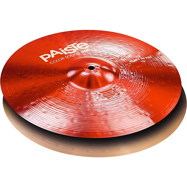 Paiste Colorsound 900 Heavy Hi Hat Cymbal Red 15 in. Top
