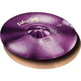 Paiste Colorsound 900 Hi Hat Cymbal Purple 14 in. Pair Paiste Colorsound 900 Hi Hat Cymbal Purple 14 in. Top