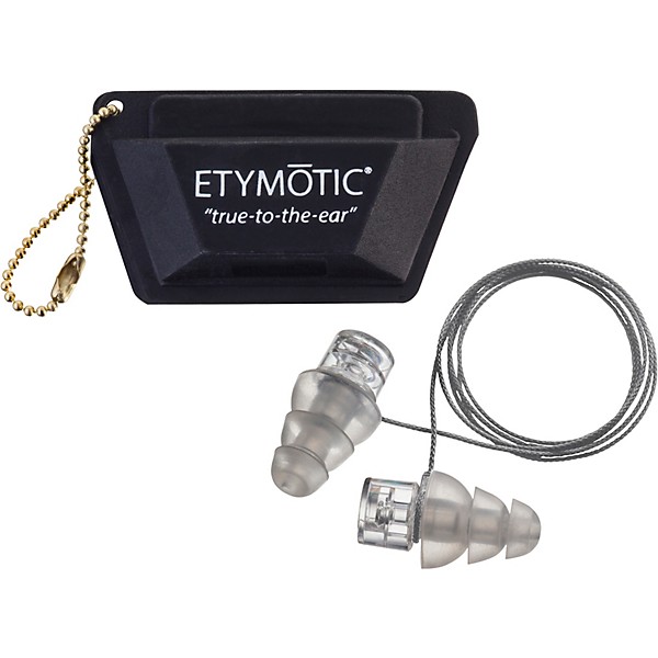 Etymotic Research ER20XS Earplug Large Fit - Clear Stem/White Tip in Clamshell