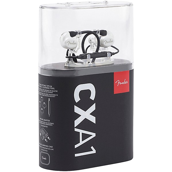 Fender CXA1 In-Ear Monitor with 3-Button Mic White | Guitar Center