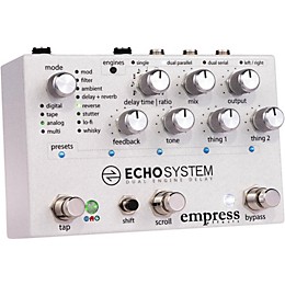Open Box Empress Effects Echosystem Dual Delay Effects Pedal Level 1