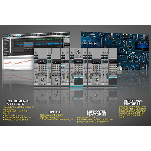 Cakewalk SONAR Professional Upgrade from SONAR Home Studio