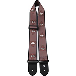Perri's 2.5 In. Emoji Poop Symbol Guitar Strap 2.5 in.