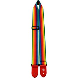 Road Runner 2" Rainbow Cotton Guitar Strap 2 in.