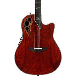 Open Box Ovation Elite Plus C2078AXP-OAB Olive Ash Burl Acoustic-Electric Guitar Level 2 Natural 190839258328