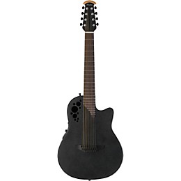 Ovation 1788TX-5 Elite TX Mid-Depth 8-String Acoustic-Electric Guitar Black