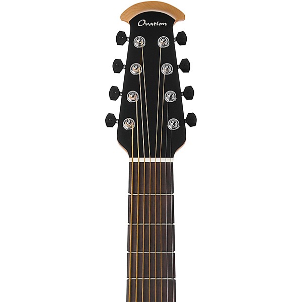 Ovation 1788TX-5 Elite TX Mid-Depth 8-String Acoustic-Electric Guitar Black