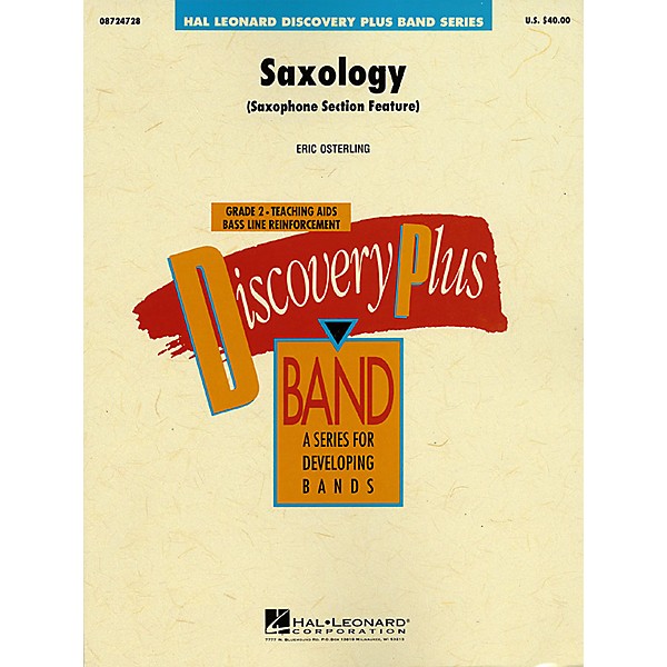 Hal Leonard Saxology - Discovery Plus Concert Band Series Level 2 composed by Eric Osterling