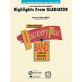 Cherry Lane Highlights from Gladiator - Discovery Plus Concert Band Series Level 2 arranged by Paul Murtha