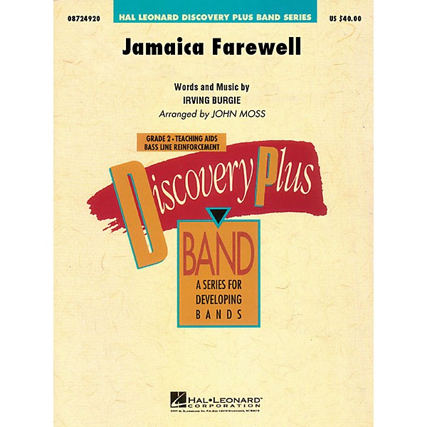 Cherry Lane Jamaica Farewell - Discovery Plus Concert Band Series Level 2 arranged by John Moss