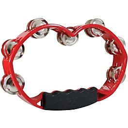 Tycoon Percussion Red Hand Held Plastic Tambourine