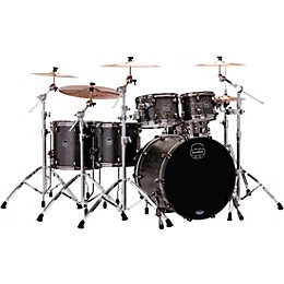 Open Box Mapex Saturn V Exotic Edition 5-Piece Studioease Shell Pack Level 1 Flat Black Maple Burl
