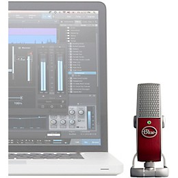Clearance Blue Raspberry Studio USB/iOS Microphone - with $200 in Software