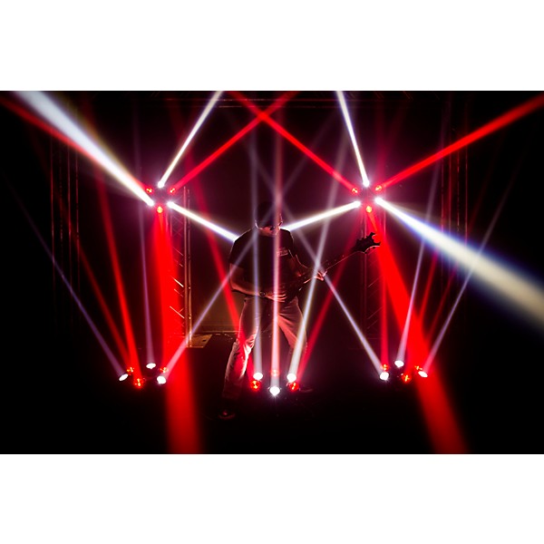 CHAUVET DJ Helicopter Q6 Multi Effect RGBW LED Beam, SMD Strobe and Laser with Rotating Base
