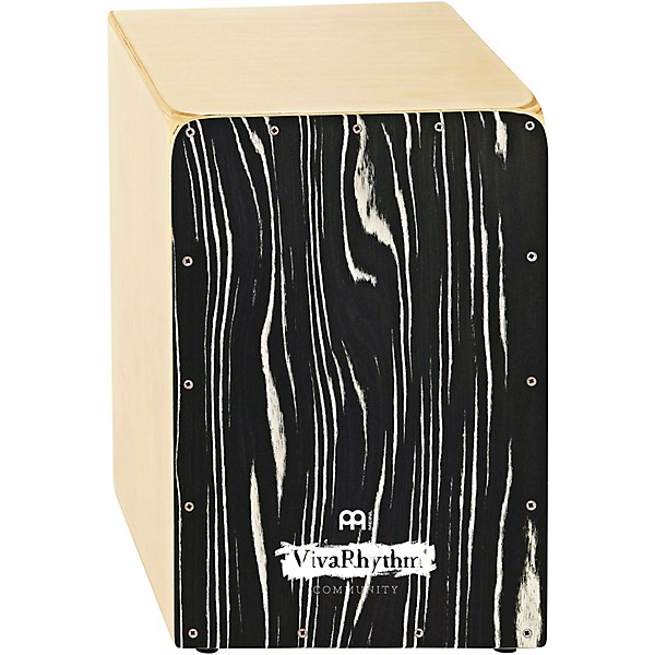 MEINL VivaRhythm Birch Wood Snare Cajon Striped Onyx