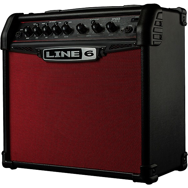 Line 6 Spider Classic 15 15W 1x8 Guitar Combo Amp Red Edition Black and Red