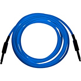 Palmer Glow In The Dark Cable with 1/4 Inch Straight Plugs "The Original GlowCable" - Blue 10 ft.