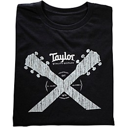 Taylor Double Neck T-Shirt Black Medium