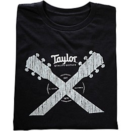 Taylor Double Neck T-Shirt Black Large