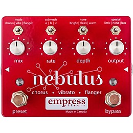 Empress Effects Nebulus Chorus Vibrato Flanger Effects Pedal