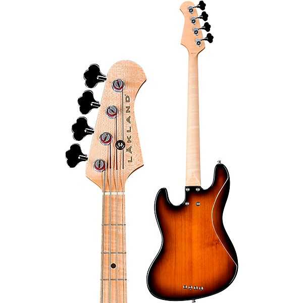 Lakland Classic 44-60 Maple Fretboard Electric Bass Guitar Tobacco Sunburst