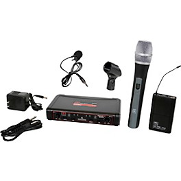 Galaxy Audio EDXR/HHBPV Dual-Chann... Galaxy Audio EDXR/HHBPV Dual-Channel Wireless Handheld and Lavalier System Band D Black