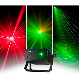 Open Box American DJ Micro 3D II Compact Red and Green Laser with IR Remote Level 1 Black