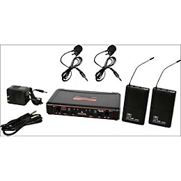 Open Box Galaxy Audio EDXR/38VV Dual-Channel Wireless Lavalier System Level 2 Band D, Black 190839405203