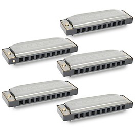 Silver Creek Black Gold Harmonica 5 Pack - Keys of A, C, D, E and G