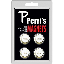 Perri's Guitar Knob Fridge Magnets White (4 Pack)