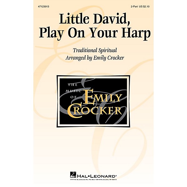 Hal Leonard Little David, Play on Your Harp 2-Part arranged by Emily Crocker